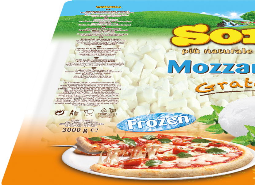 Frozen Mozzarella Cheese (1000x750), Png Download