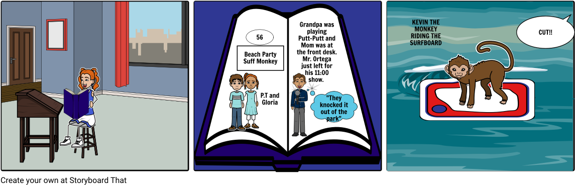 Molly Lubenow Beach Party Suff Monkey - Cartoon (1164x385), Png Download