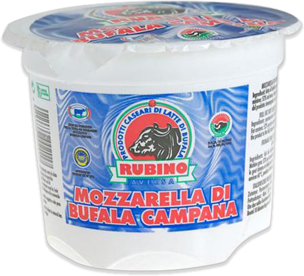 Packaging For Rubino Mozzarella Di Bufala Cup - Buffalo Mozzarella (442x401), Png Download