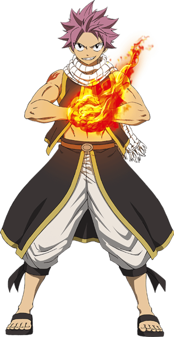 Fairy Tail Natsu Dragneel Characters Tropes Png Natsu - Natsu Dragneel (350x675), Png Download