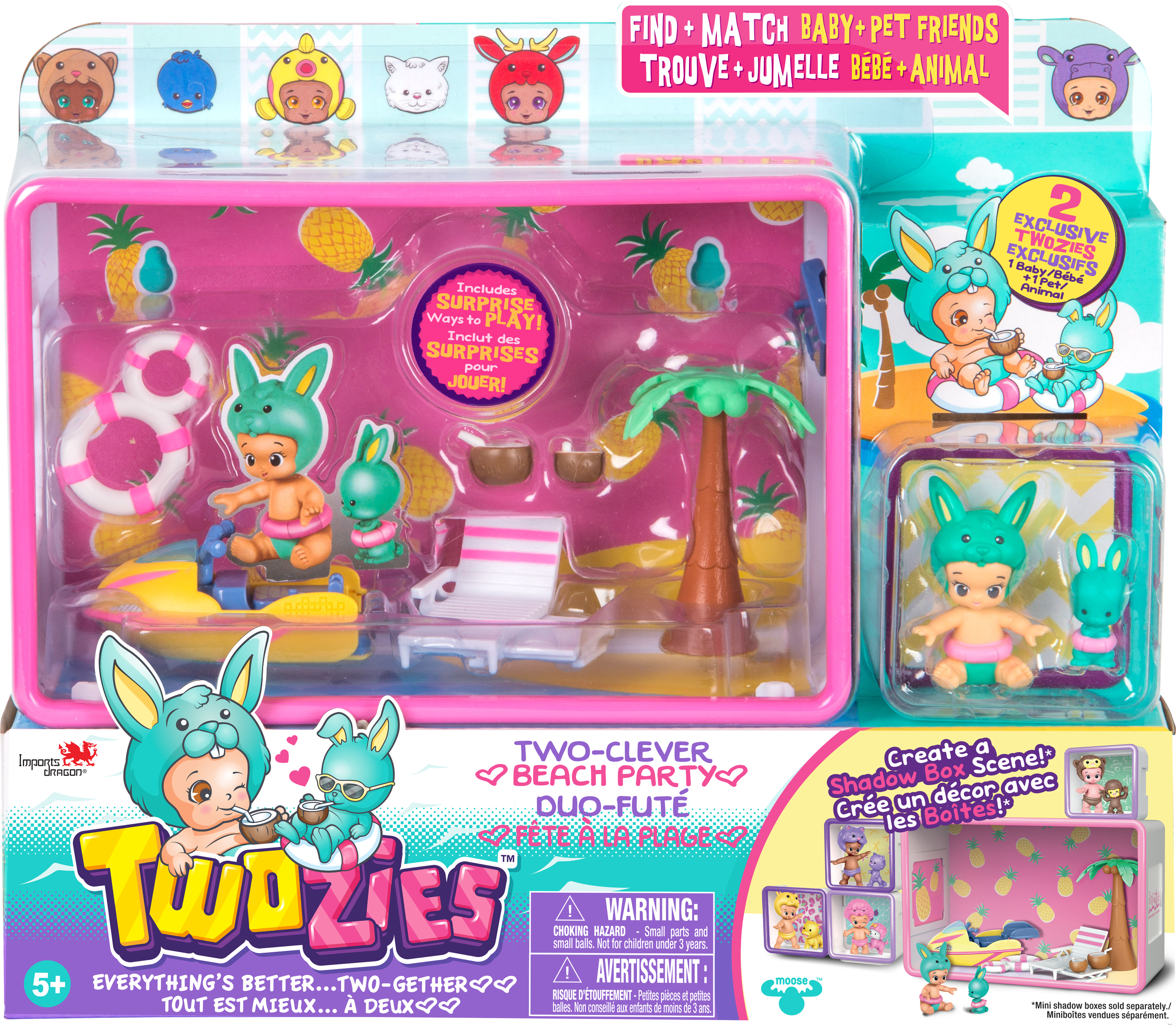 Id57023 Beachparty Playset Fep Bil - Twozies Two Cleaver Beach Party (4309x3648), Png Download