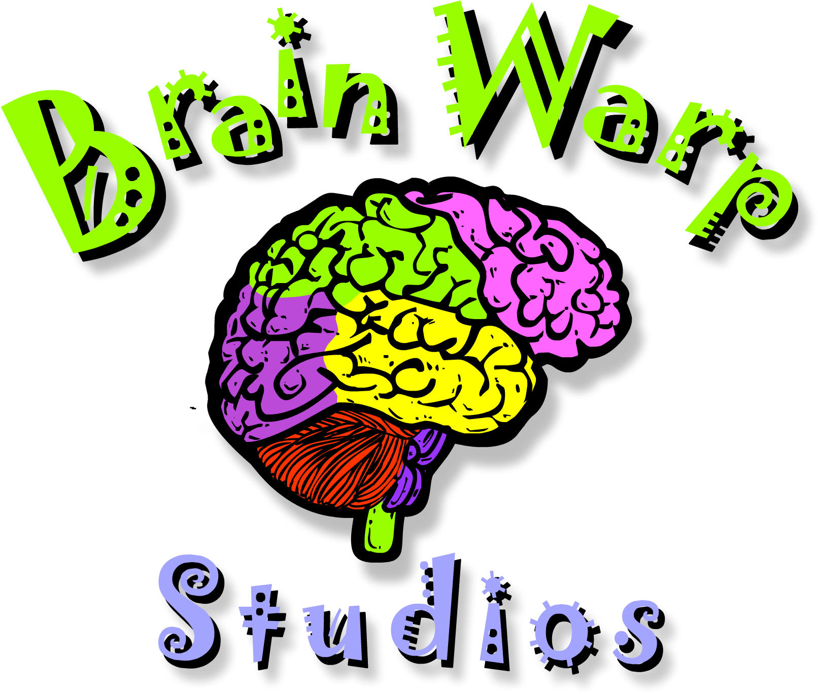 Brain Warp Logo No Cirlcle 2 (1636x1397), Png Download