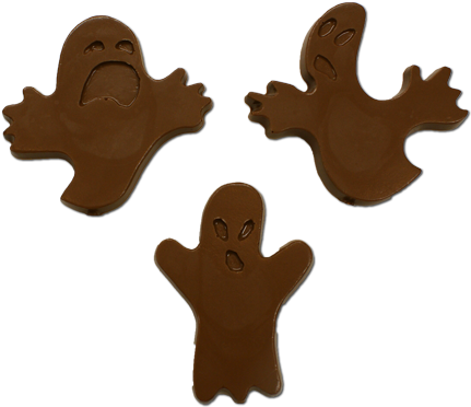 Spooky Ghost Lollipop Assortment - Gingerbread (500x500), Png Download