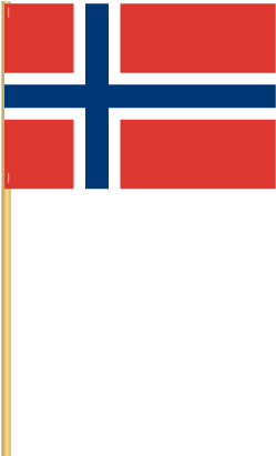 Norway Cotton Stick Flag - King Duvet (520x416), Png Download