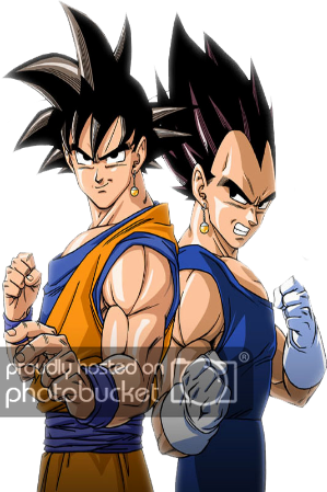 Goku And Vegeta Render (299x449), Png Download