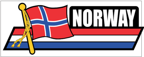 Norway Flag Car Sidekick Decal - Flag Car Auto Sidekick Trunk Bumper Fender Window Decals (480x480), Png Download