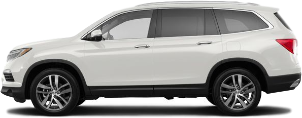 Honda Pilot - 2018 White Honda Pilot Touring (640x480), Png Download
