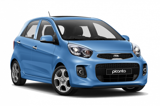 Kia Picanto - Kia Picanto 2015 Blue (628x416), Png Download