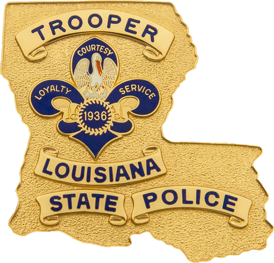 Badge Of The Louisiana State Police - Louisiana State Police Logo (936x897), Png Download