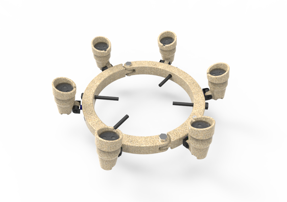 Tree Ring 18" / 24" / 32" Up To 6 Lights - Treering (1000x706), Png Download