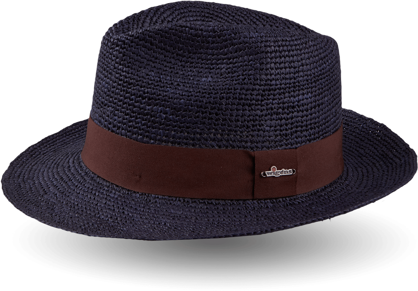 Wigéns Handwoven Fedora Panama Hat Brown Ribbon Large - Hat (1575x1575), Png Download