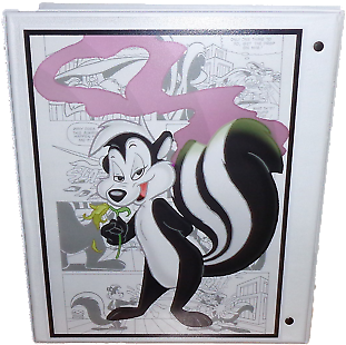 1 Of 4 Pepe' Le Pew Notebook Binder - Pepe Le Pew Smell (400x365), Png Download
