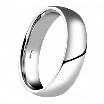 Light-medium Classic Court, 18ct White Gold - Palladium 4mm Standard Court Wedding Ring - Ring Size (350x350), Png Download