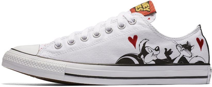 Converse Chuck Taylor All Star Looney Tunes Pepe Le - Converse Looney Tunes Shoes (1000x1000), Png Download