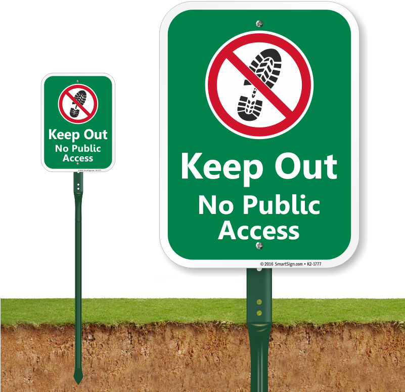 Keep Out No Public Access Lawnboss Sign - Do Not Feed The Pigeons Sign (800x800), Png Download