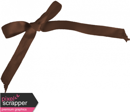 Bow 01 - Brown - Digital Scrapbooking (456x456), Png Download