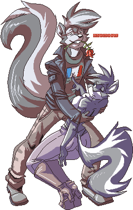 Pepe Le Pew & Penelope - Illustration (340x450), Png Download