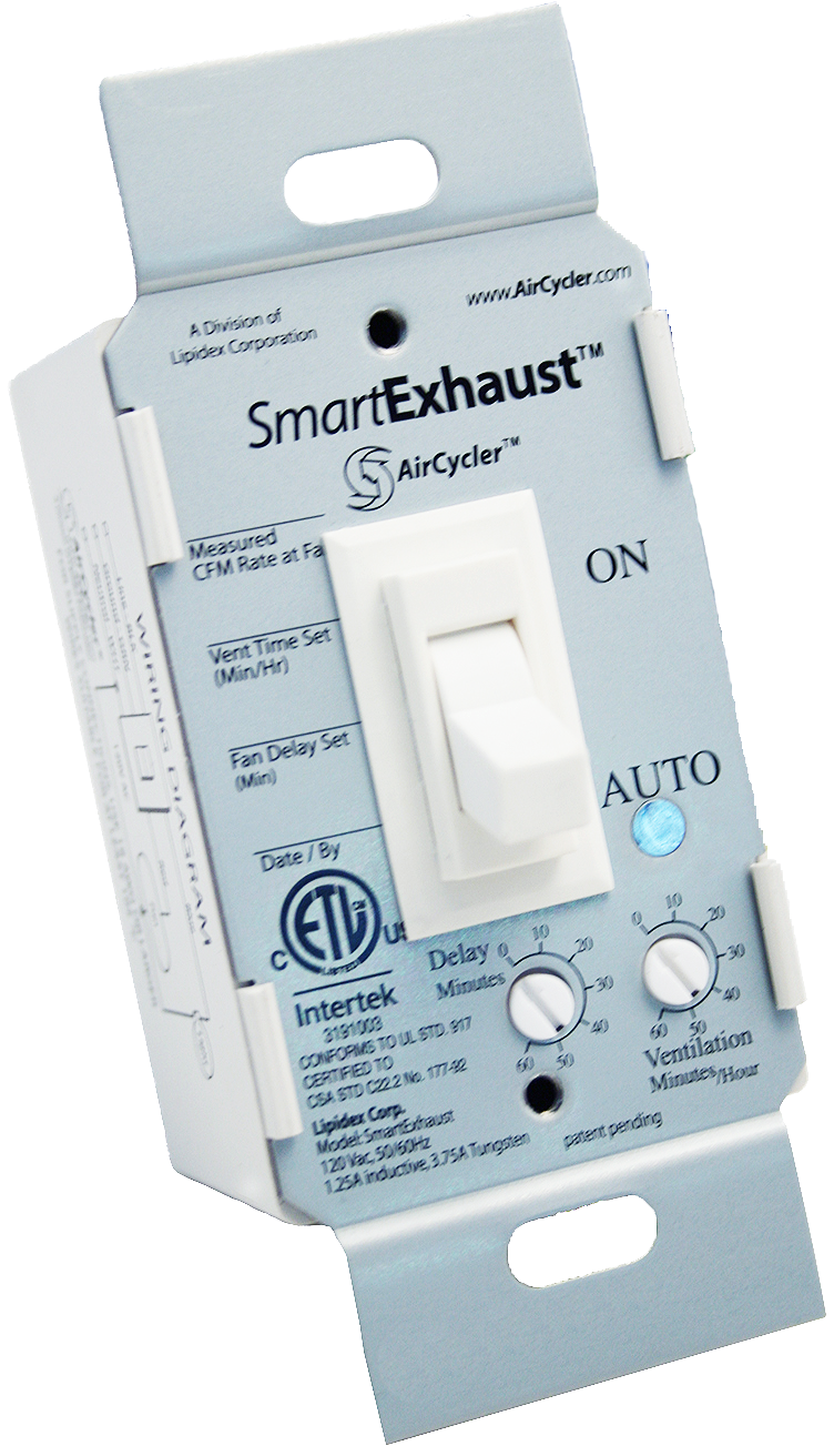 Aircycler Se1-w Smartexhaust Toggle Switch, White - Aircycler Smartexhaust Time Switch White Se1-w (1136x1340), Png Download