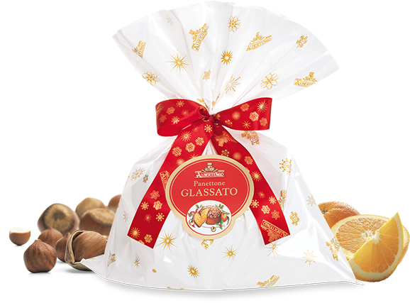 Soft Wraps "ciuffo" For The Glassato Panettone Red - Panettone (700x450), Png Download