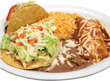 Your Choice Of Three Of The Following Items - Mexican Cuisine (373x373), Png Download