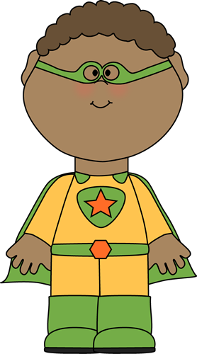 Back To School Clipart Superhero - Little Boy Super Hero Clipart (278x500), Png Download