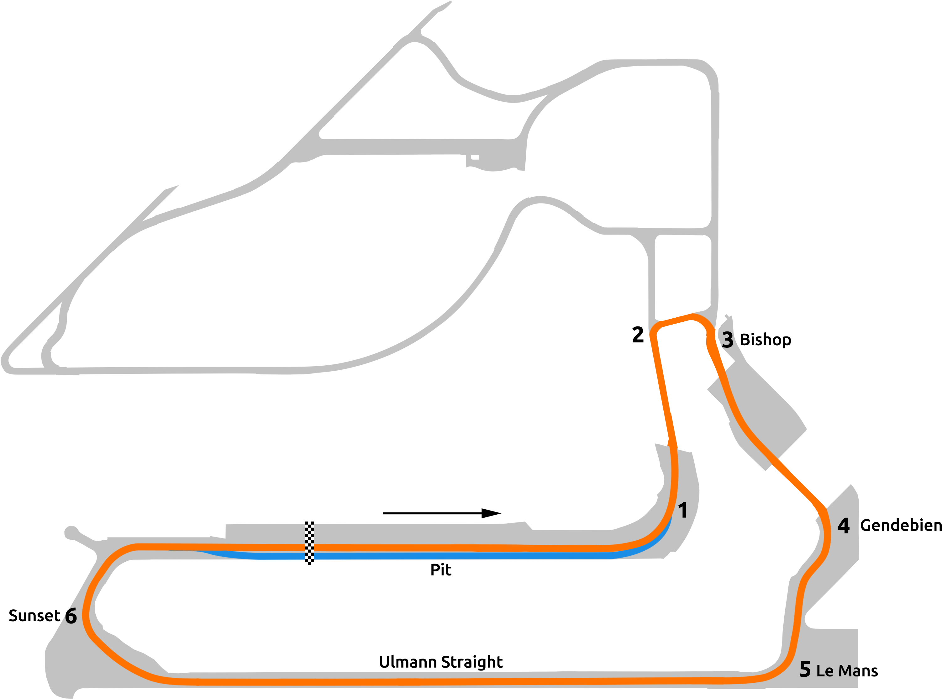 The School Layout Is - Sebring International Raceway (4096x2637), Png Download