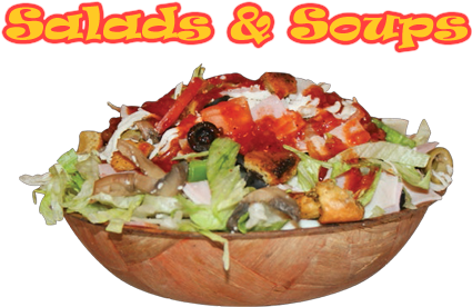 Salads & Soups - Fast Food (500x469), Png Download