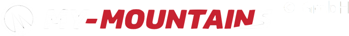 Logo My-mountains White And Red Official - Red Official (768x162), Png Download