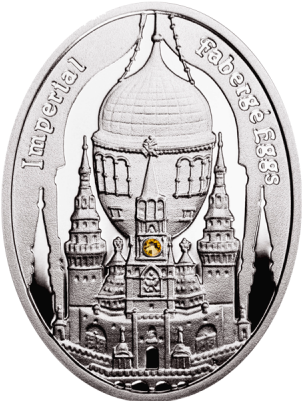 Niue 2012 1$ Moscow Kremlin Egg Imperial Faberge Eggs - Moscow Kremlin (400x400), Png Download