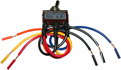 Sw-dpdt Double Pole, Double Throw Toggle Switch - Switch (500x306), Png Download