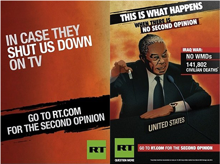 Russia Today Launches Controversial Ad Campaign - News Channel Ad Campaign (551x323), Png Download