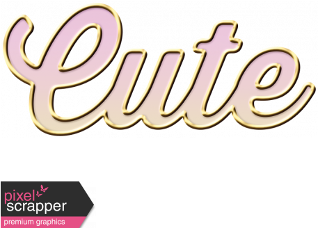 New Day - Elements - Wordart Cute - Pink - Tiny Word Art (456x456), Png Download