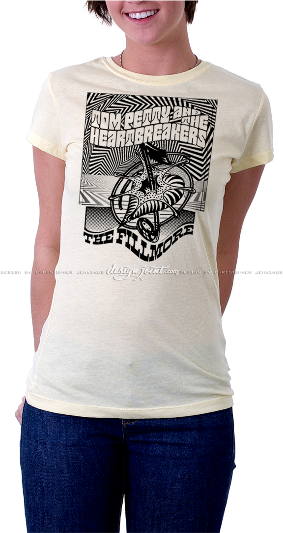 Tom Petty & The Heartbreakers - Shirt (600x1081), Png Download