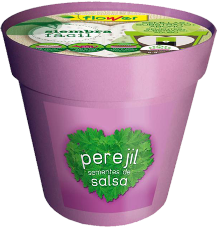 Siembra F Cil Maceta Perejil Flower Epoca Siembra Perejil - Flower Easy Planter Sowing Menta 51171 (garden , Gardening (600x600), Png Download