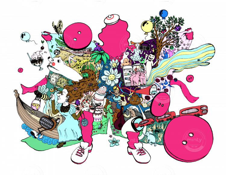 Thousands Of Them Creatures Under The Coat - Art (750x582), Png Download