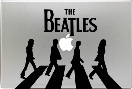 The Beatles - Abbey Road - False The Beatles Wall Decal Rock Music Band Vinyl (500x406), Png Download