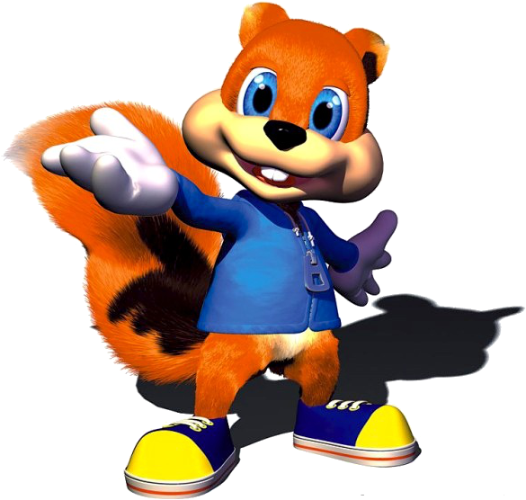 Conker The Squirrel - Conker's Bad Fur Day Transparent (625x600), Png Download