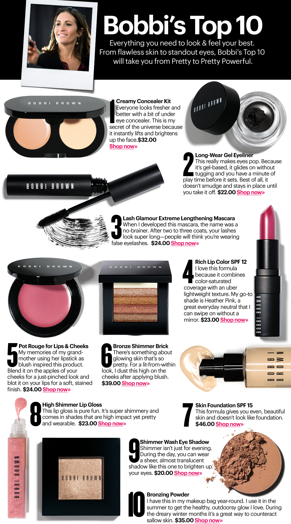 #office #looks #makeup #bobbibrown #top10 #concealer - Bobbi Brown Top Product (950x1709), Png Download