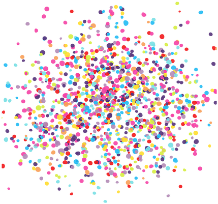 Fax 302 - 361 - - Carnaval Confettis (434x434), Png Download