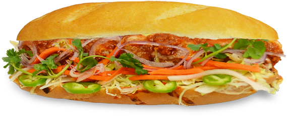 Beef Meatball Sub - Bánh Mì (600x300), Png Download