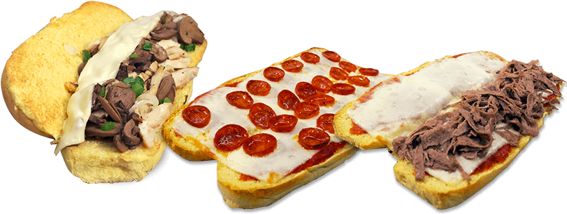 Subs & Hot Hoagies - Submarine Sandwich (821x326), Png Download