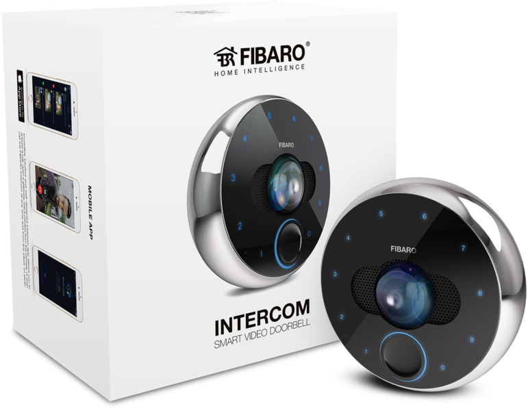 Fibaro Intercom Smart Doorbell Camera, Wi-fi, Gates - Fibaro Intercom (1000x1000), Png Download