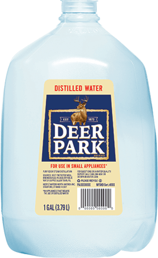 1 Gallon Jug Of Deer Park Distilled Water - Deer Park Brand 100% Natural Spring Water, 16.9-ounce (326x532), Png Download