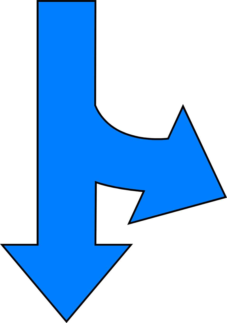 Blue Arrow Down Png Download - Divergent Definition (958x1363), Png Download
