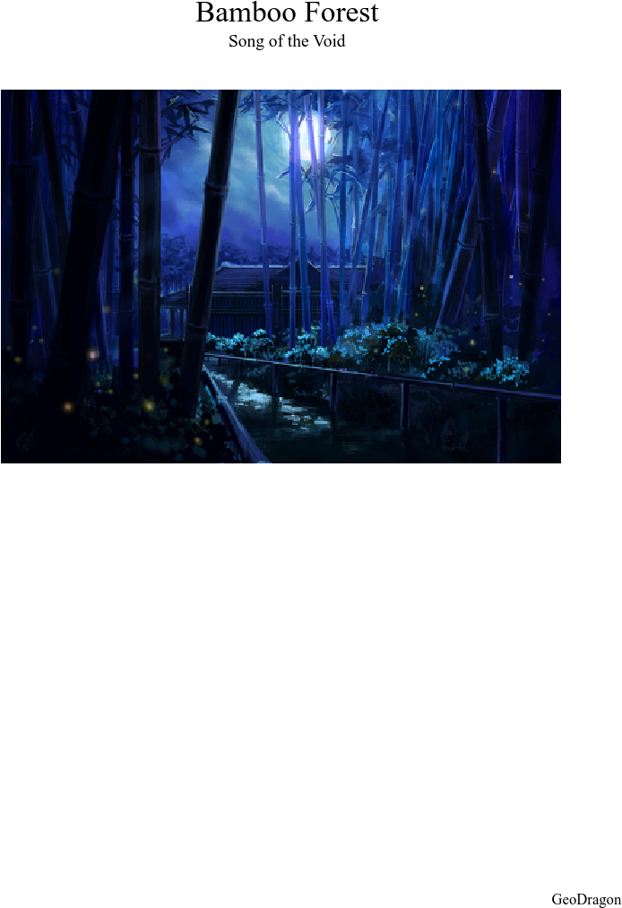 Bamboo Forest Sheet Music Composed By Geodragon 1 Of - Jpeg (827x1169), Png Download