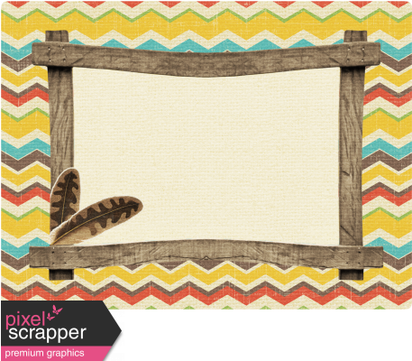 Wood Frame Indian Pattern - Window Blind (456x456), Png Download