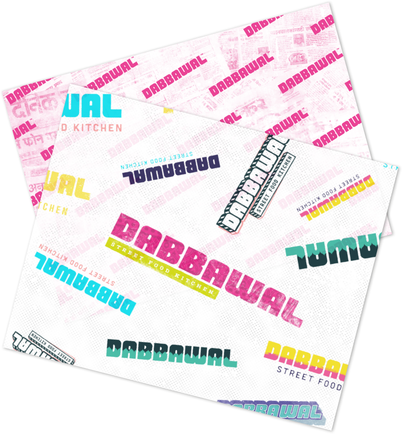 Dabbawal Indian Restaurant Newcastle Pattern - Poster (830x879), Png Download