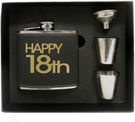 Hip Flask 18th Birthday - Cosmetics (550x412), Png Download