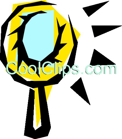 Mirror Royalty Free Vector Clip Art Illustration - Good Luck Animation (420x480), Png Download