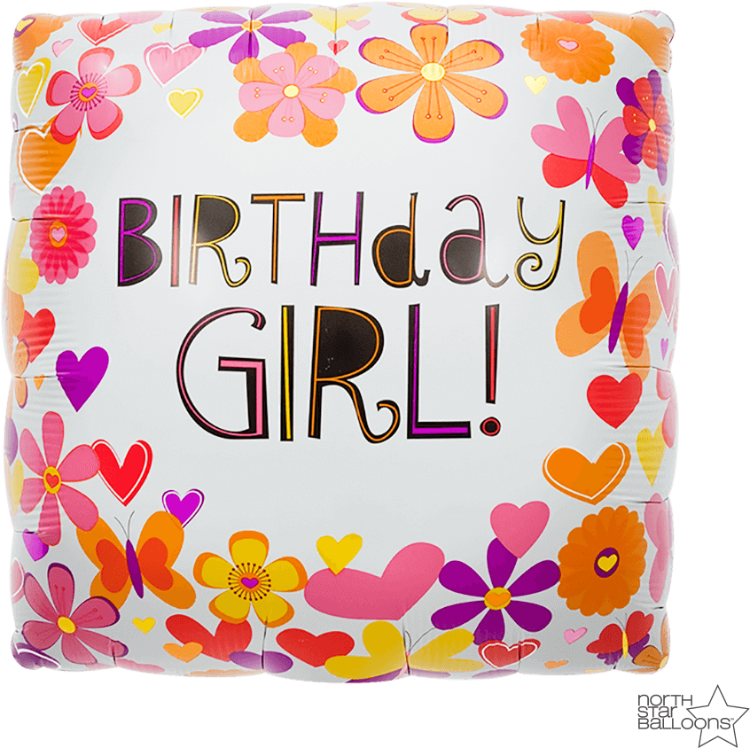 Butterfly Birthday Girl 18 In* (1000x1000), Png Download